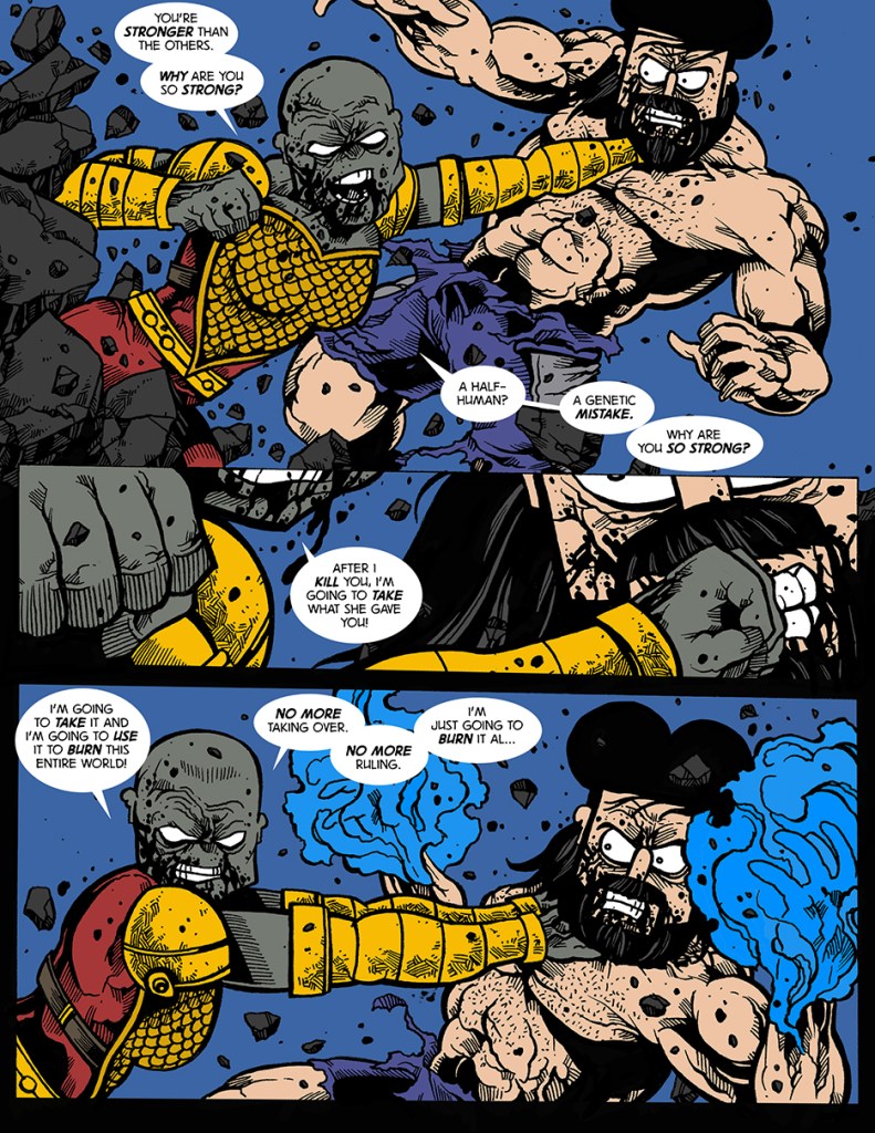 pen man, steven novak, webcomic, superhero, queen grace, multiverse, alternate universe, cartoon artwork, mother, son, big fight, family,